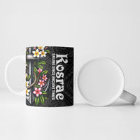 Kosrae Nautical Heritage Ceramic Mug Polynesian Tribal Anchor With Plumeria Tropical Art TS04 - Polynesian Pride