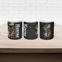 Kosrae Nautical Heritage Ceramic Mug Polynesian Tribal Anchor With Plumeria Tropical Art TS04 - Polynesian Pride