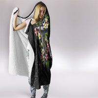 Kosrae Nautical Heritage Hooded Blanket Polynesian Tribal Anchor With Plumeria Tropical Art TS04 - Polynesian Pride