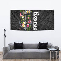Kosrae Nautical Heritage Tapestry Polynesian Tribal Anchor With Plumeria Tropical Art TS04 - Polynesian Pride