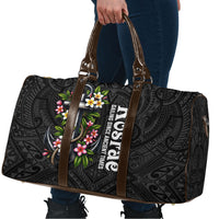 Kosrae Nautical Heritage Travel Bag Polynesian Tribal Anchor With Plumeria Tropical Art TS04 - Polynesian Pride