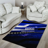 Kosrae Deep Sea Scuba Diving Area Rug Blue Hole Beneath The Surface Coral Reef Graphic Art TS04 - Polynesian Pride