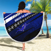 Kosrae Deep Sea Scuba Diving Beach Blanket Blue Hole Beneath The Surface Coral Reef Graphic Art TS04 - Polynesian Pride