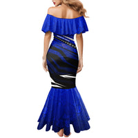 Kosrae Deep Sea Scuba Diving Family Matching Mermaid Dress and Hawaiian Shirt Blue Hole Beneath The Surface Coral Reef Graphic Art TS04 - Polynesian Pride