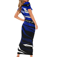 Kosrae Deep Sea Scuba Diving Family Matching Short Sleeve Bodycon Dress and Hawaiian Shirt Blue Hole Beneath The Surface Coral Reef Graphic Art TS04 - Polynesian Pride