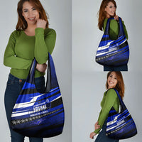 Kosrae Deep Sea Scuba Diving Grocery Bag Blue Hole Beneath The Surface Coral Reef Graphic Art TS04 - Polynesian Pride