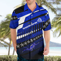 Kosrae Deep Sea Scuba Diving Hawaiian Shirt Blue Hole Beneath The Surface Coral Reef Graphic Art TS04 - Polynesian Pride