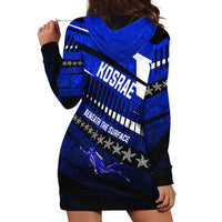 Kosrae Deep Sea Scuba Diving Hoodie Dress Blue Hole Beneath The Surface Coral Reef Graphic Art TS04 - Polynesian Pride