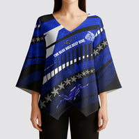 Kosrae Deep Sea Scuba Diving Kimono Sleeve Blouse Blue Hole Beneath The Surface Coral Reef Graphic Art TS04 - Polynesian Pride