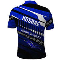 Kosrae Deep Sea Scuba Diving Polo Shirt Blue Hole Beneath The Surface Coral Reef Graphic Art TS04 - Polynesian Pride