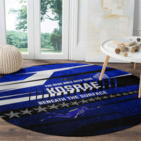 Kosrae Deep Sea Scuba Diving Round Carpet Blue Hole Beneath The Surface Coral Reef Graphic Art TS04 - Polynesian Pride