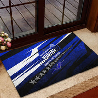 Kosrae Deep Sea Scuba Diving Rubber Doormat Blue Hole Beneath The Surface Coral Reef Graphic Art TS04 - Polynesian Pride