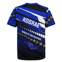 Kosrae Deep Sea Scuba Diving Rugby Jersey Blue Hole Beneath The Surface Coral Reef Graphic Art TS04 - Polynesian Pride