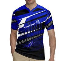 Kosrae Deep Sea Scuba Diving Rugby Jersey Blue Hole Beneath The Surface Coral Reef Graphic Art TS04 - Polynesian Pride