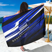 Kosrae Deep Sea Scuba Diving Sarong Blue Hole Beneath The Surface Coral Reef Graphic Art TS04 One Size 44 x 66 inches Blue Black - Polynesian Pride