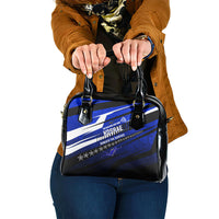 Kosrae Deep Sea Scuba Diving Shoulder Handbag Blue Hole Beneath The Surface Coral Reef Graphic Art TS04 One Size Blue Black - Polynesian Pride