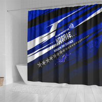 Kosrae Deep Sea Scuba Diving Shower Curtain Blue Hole Beneath The Surface Coral Reef Graphic Art TS04 - Polynesian Pride
