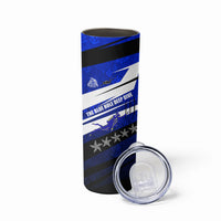 Kosrae Deep Sea Scuba Diving Skinny Tumbler Blue Hole Beneath The Surface Coral Reef Graphic Art TS04 - Polynesian Pride