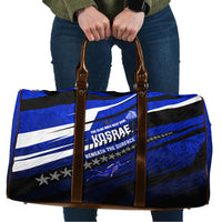 Kosrae Deep Sea Scuba Diving Travel Bag Blue Hole Beneath The Surface Coral Reef Graphic Art TS04 Blue Black - Polynesian Pride