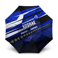 Kosrae Deep Sea Scuba Diving Umbrella Blue Hole Beneath The Surface Coral Reef Graphic Art TS04 One Size Folded 11.42 inch Opened Diameter 37.4 inch Blue Black - Polynesian Pride