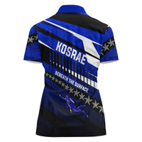 Kosrae Deep Sea Scuba Diving Women Polo Shirt Blue Hole Beneath The Surface Coral Reef Graphic Art TS04 - Polynesian Pride