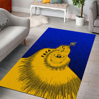 Kosrae Fafa Culinary Heritage Area Rug Kosraean Gold Taro Tradition Illustration With Coconut Leaves TS04 - Polynesian Pride