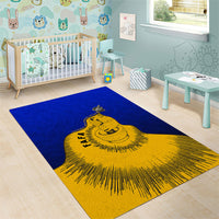 Kosrae Fafa Culinary Heritage Area Rug Kosraean Gold Taro Tradition Illustration With Coconut Leaves TS04 - Polynesian Pride