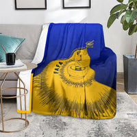Kosrae Fafa Culinary Heritage Blanket Kosraean Gold Taro Tradition Illustration With Coconut Leaves TS04 - Polynesian Pride