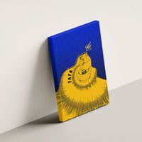 Kosrae Fafa Culinary Heritage Canvas Wall Art Kosraean Gold Taro Tradition Illustration With Coconut Leaves TS04 - Polynesian Pride