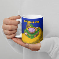 Kosrae Fafa Culinary Heritage Ceramic Mug Kosraean Gold Taro Tradition Illustration With Coconut Leaves TS04 - Polynesian Pride