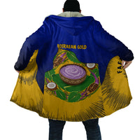 Kosrae Fafa Culinary Heritage Cloak Kosraean Gold Taro Tradition Illustration With Coconut Leaves TS04 - Polynesian Pride