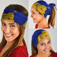 Kosrae Fafa Culinary Heritage Neck Gaiter Kosraean Gold Taro Tradition Illustration With Coconut Leaves TS04 - Polynesian Pride