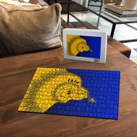 Kosrae Fafa Culinary Heritage Puzzle Kosraean Gold Taro Tradition Illustration With Coconut Leaves TS04 - Polynesian Pride