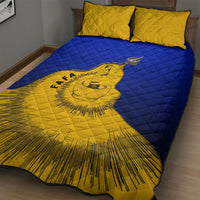 Kosrae Fafa Culinary Heritage Quilt Bed Set Kosraean Gold Taro Tradition Illustration With Coconut Leaves TS04 - Polynesian Pride