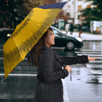Kosrae Fafa Culinary Heritage Umbrella Kosraean Gold Taro Tradition Illustration With Coconut Leaves TS04 - Polynesian Pride