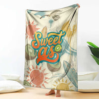 NZ Slang Sweet As Kiwi Shaka Sign Blanket New Zealand Surfboards Sun and Tropical Beach Retro TS04 - Polynesian Pride