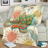NZ Slang Sweet As Kiwi Shaka Sign Blanket New Zealand Surfboards Sun and Tropical Beach Retro TS04 - Polynesian Pride