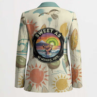 NZ Slang Sweet As Kiwi Shaka Sign Blazer New Zealand Surfboards Sun and Tropical Beach Retro TS04 - Polynesian Pride