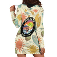 NZ Slang Sweet As Kiwi Shaka Sign Hoodie Dress New Zealand Surfboards Sun and Tropical Beach Retro TS04 - Polynesian Pride