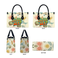 NZ Slang Sweet As Kiwi Shaka Sign Leather Bag New Zealand Surfboards Sun and Tropical Beach Retro TS04 - Polynesian Pride