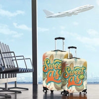NZ Slang Sweet As Kiwi Shaka Sign Luggage Cover New Zealand Surfboards Sun and Tropical Beach Retro