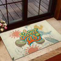 NZ Slang Sweet As Kiwi Shaka Sign Rubber Doormat New Zealand Surfboards Sun and Tropical Beach Retro TS04 - Polynesian Pride