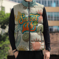 NZ Slang Sweet As Kiwi Shaka Sign Sleeveless Puffer Jacket New Zealand Surfboards Sun and Tropical Beach Retro TS04 - Polynesian Pride