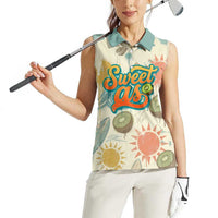 NZ Slang Sweet As Kiwi Shaka Sign Women Sleeveless Polo Shirt New Zealand Surfboards Sun and Tropical Beach Retro TS04 - Polynesian Pride