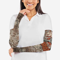 Choice Bro Graffiti Handshake Arm Sleeves New Zealand Slang Fern Brick Wall and Urban Street Art TS04 - Polynesian Pride