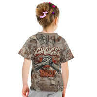 Choice Bro Graffiti Handshake Kid T Shirt New Zealand Slang Fern Brick Wall and Urban Street Art TS04 - Polynesian Pride