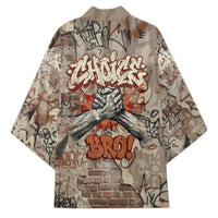 Choice Bro Graffiti Handshake Kimono New Zealand Slang Fern Brick Wall and Urban Street Art TS04 - Polynesian Pride