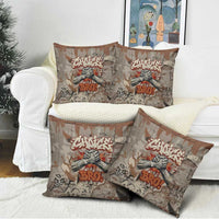 Choice Bro Graffiti Handshake Pillow Cover New Zealand Slang Fern Brick Wall and Urban Street Art TS04 - Polynesian Pride
