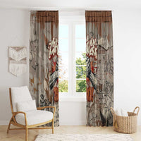 Choice Bro Graffiti Handshake Window Curtain New Zealand Slang Fern Brick Wall and Urban Street Art TS04 - Polynesian Pride