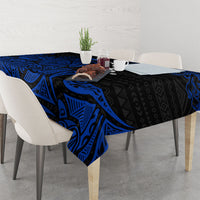 Pohnpei Federated States Of Micronesia Tablecloth Polynesian Tribal Heritage Art With Blue Island Tattoo Patterns TS04 - Polynesian Pride